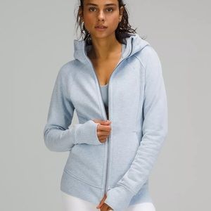 Lululemon scuba hoodie sz 2 classic cotton fleece light blue